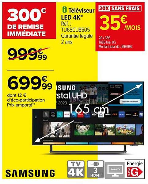 Téléviseur Led 4k Samsung