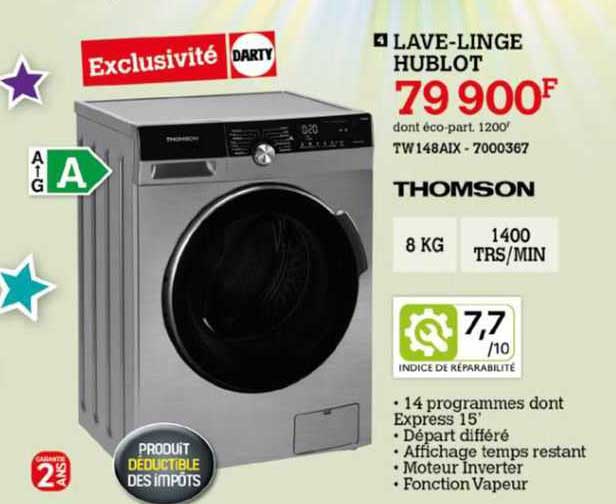 thomson lave-linge hublot