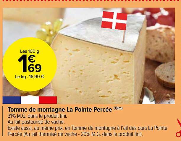 Tomme De Montagne La Pointe Percée