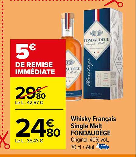 whisky français single malt fondaudège