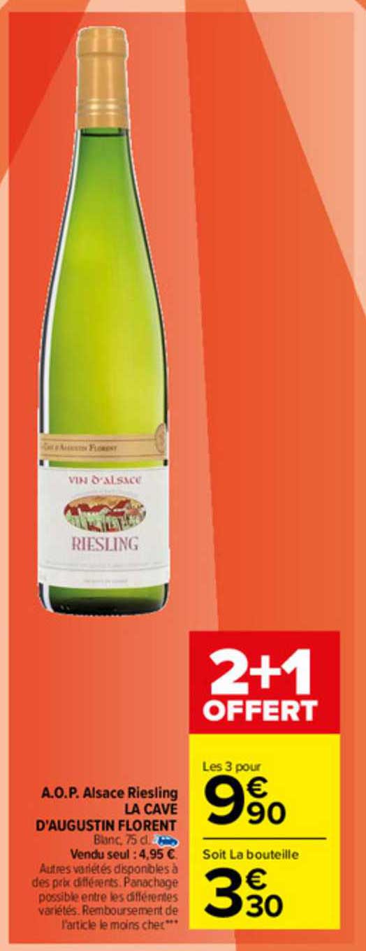 a.o.p. alsace riesling la cave d'augustin florent