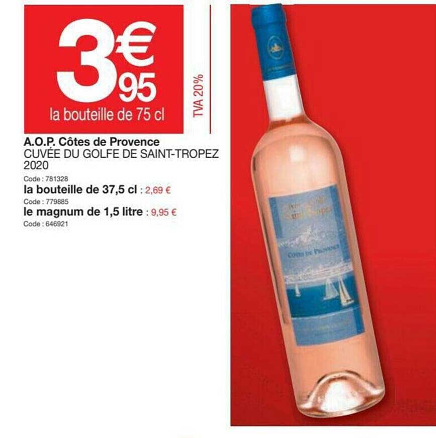 a.o.p. côtes de provence cuvée du golfe de saint-tropez 2020