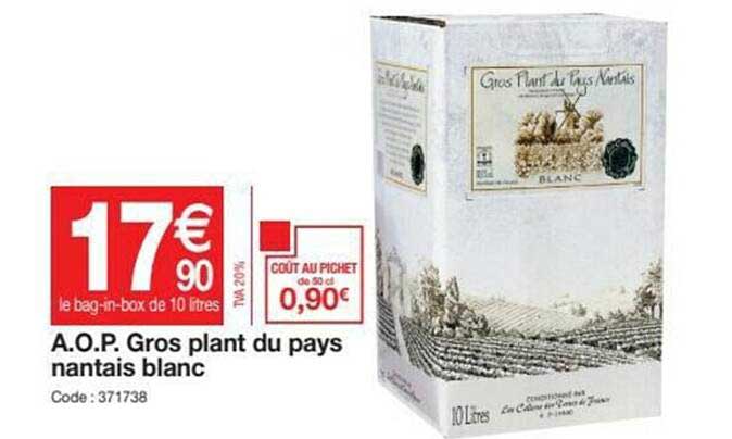 a.o.p. gros plant du pays nantais blanc
