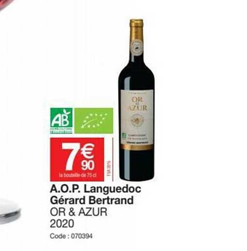 a.o.p. languedoc gérard bertrand or & azur 2020