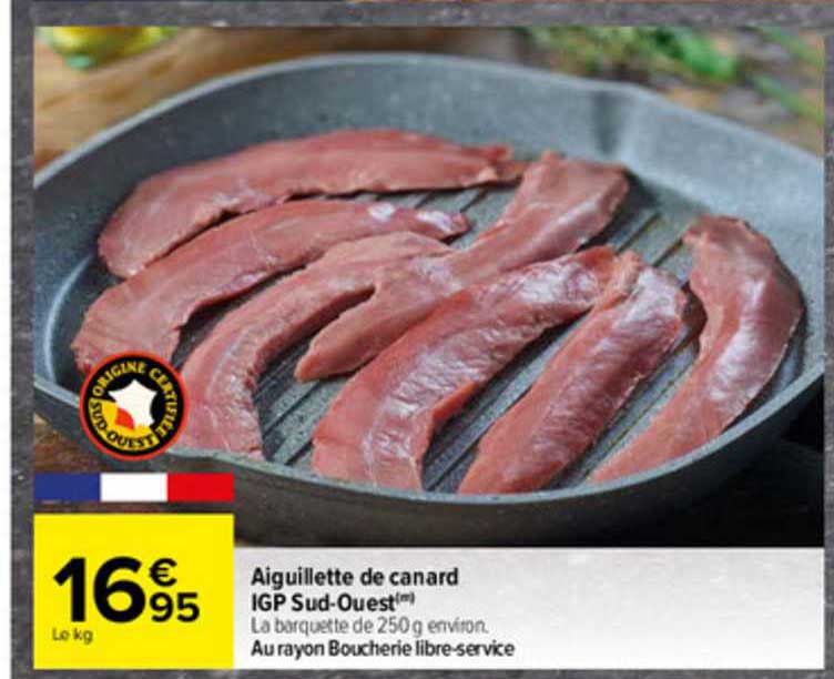 aiguillette de canard i.g.p. sud-ouest