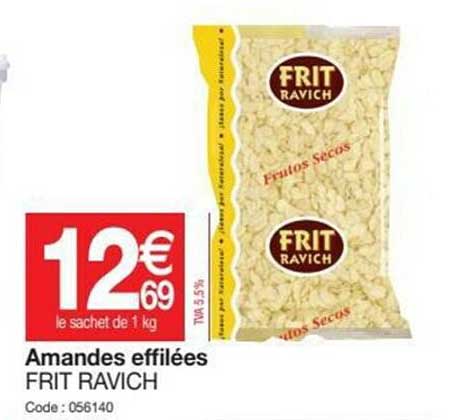 amandes effilées frit ravich