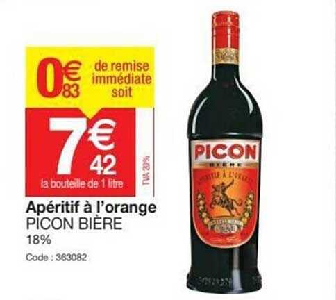 apéritif à l'orange picon bière