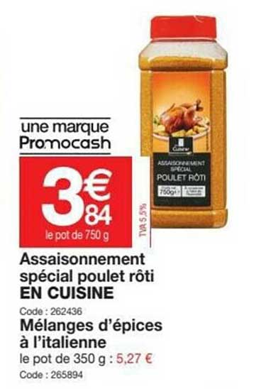 Assaisonnement Spécial Poulet Rôti En Cuisine, Mélanges D'épices à L'italienne