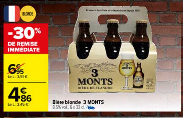 bière blonde 3 monts
