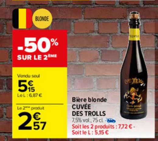 bière blonde cuvée des trolls