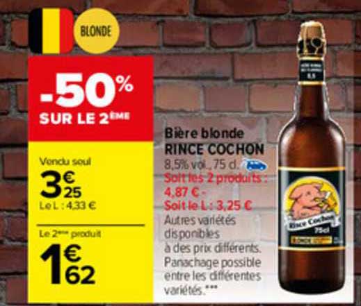 bière blonde rince cochon