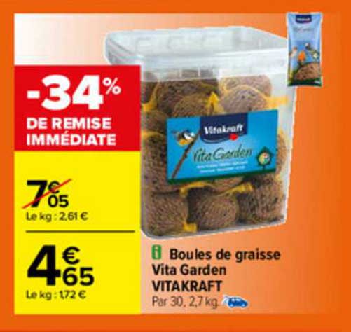 Boules De Graisse Vita Garden