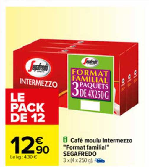café moulu intermezzo "format familial" segafredo