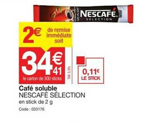 Café Soluble Nescafé Sélection
