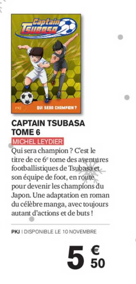 captain tsubasa tome 6 michel leydier