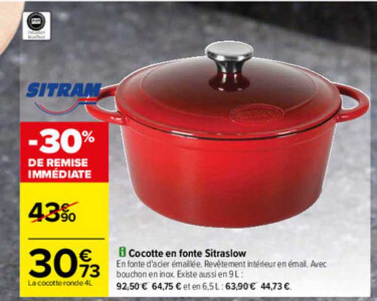 cocotte en fonte sitraslow sitram