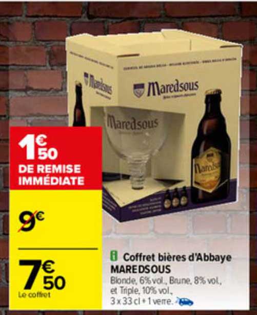 coffret bières d'abbaye maredsous