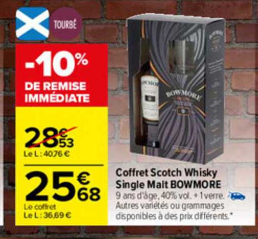 Coffret Scotch Whisky Single Malt Bowmore