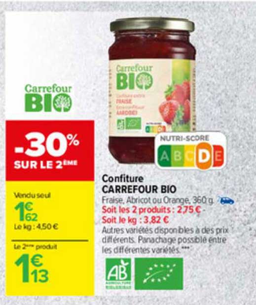 Confiture Carrefour Bio