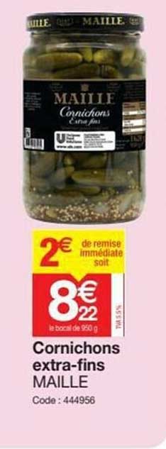 cornichons extra-fins maille