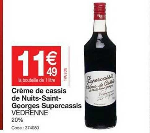 crème de cassis de nuits-saint-georges supercassis védrenne