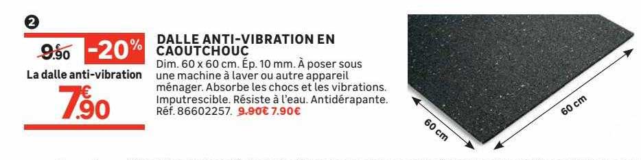 Dalle Anti-vibration En Caoutchouc