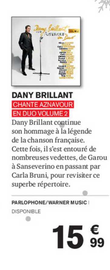 dany brillant - chante aznavour en duo volume 2
