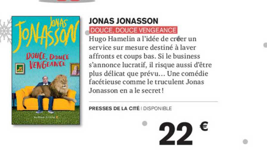 douce, douce vengeance jonas jonasson