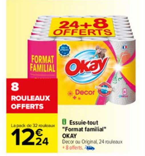 essuie-tout "format familial" okay