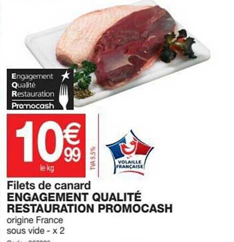 filets de canard engagement qualité restauration promocash