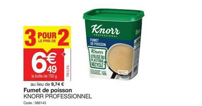 fumet de poisson knorr professionnel