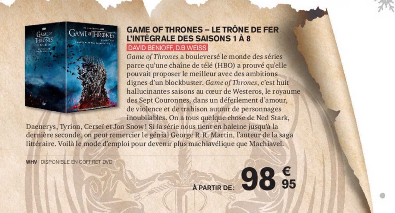 game of thrones - le trône de fer l'intégrale des saisons 1 à 8 - david benioff, d.b. weiss