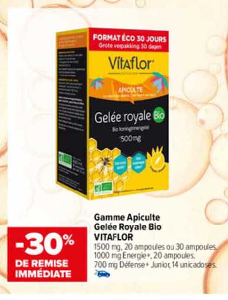 Gamme Apiculte Gelée Royale Bio Vitaflor