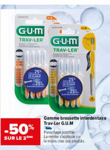 gamme brossette interdentaire trav-Ler g.u.m.