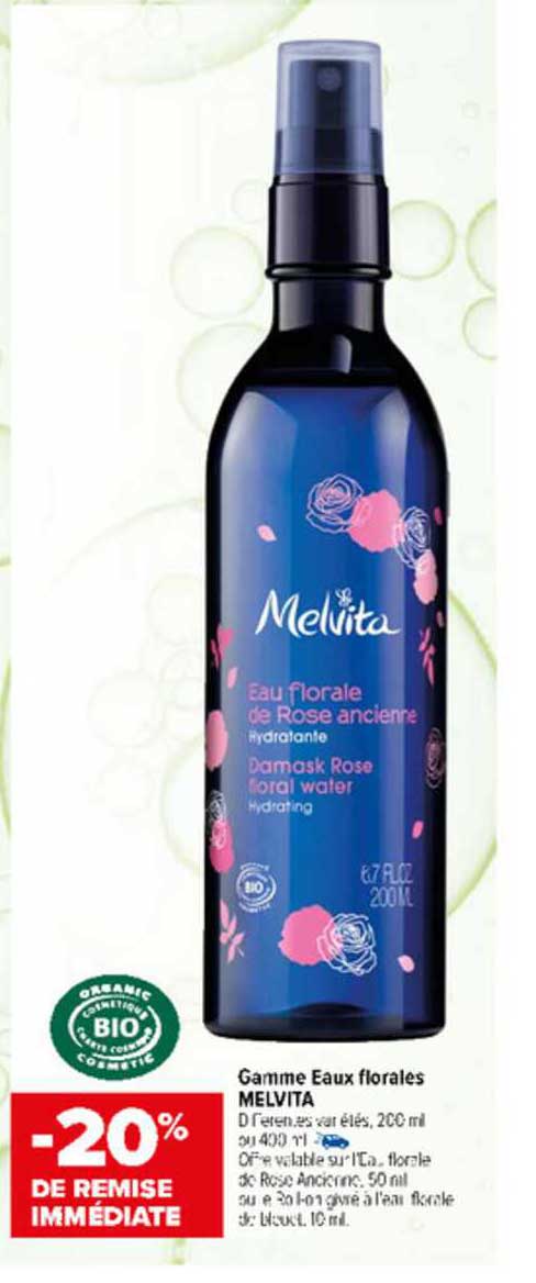 Gamme Eaux Florales Melvita