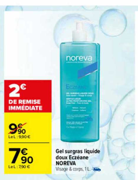 gel surgras liquide doux eczéane noreva
