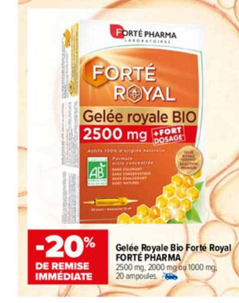 gelée royale bio forté royal forté pharma