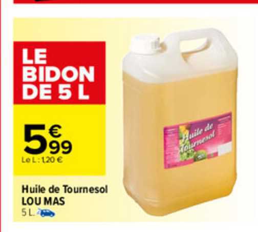 huile de tournesol lou mas