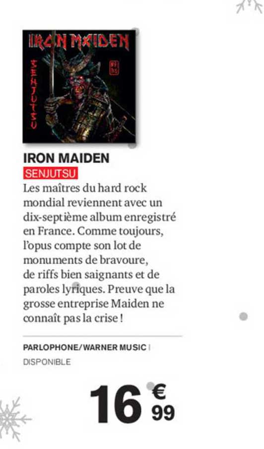 iron maiden - senjutsu