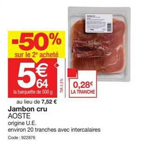 Jambon Cru Aoste