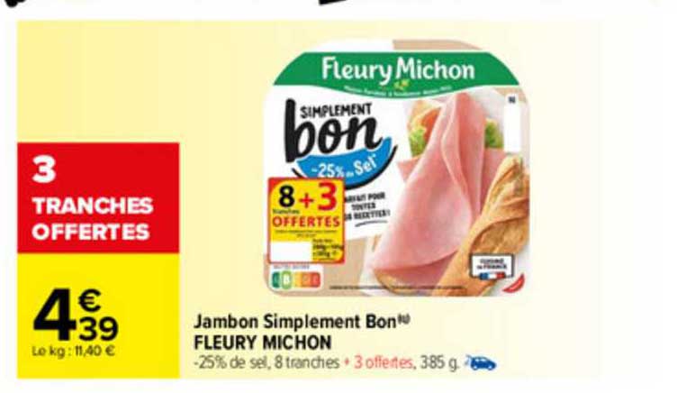jambon simplement bon fleury michon