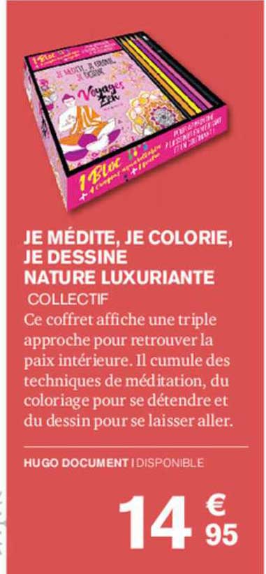 je médite, je colorie, je dessine nature luxuriante