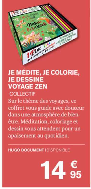 je médite, je colorie, je dessine voyage zen