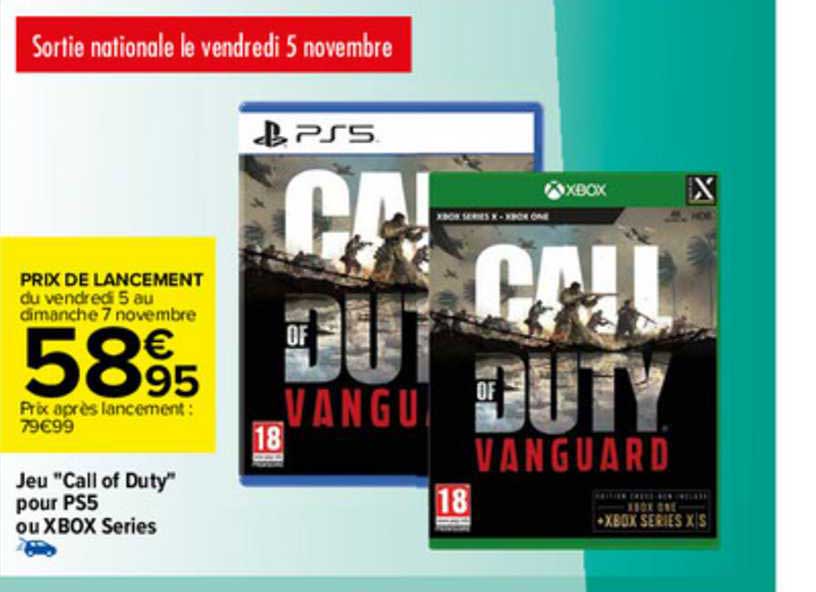 jeu "call of duty" pour ps5 ou xbox series