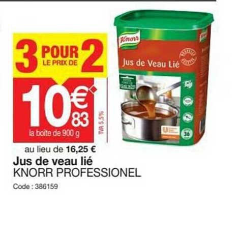jus de veau lié knorr professionel