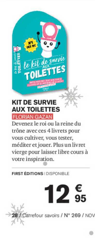 kit de survie aux toilettes florian gazan