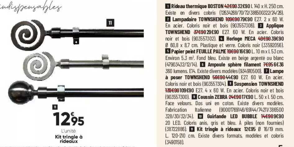 Kit Tringle à Rideaux