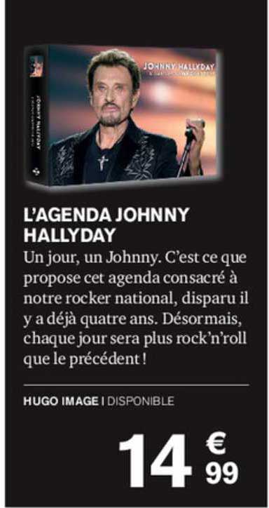 l'agenda johnny hallyday