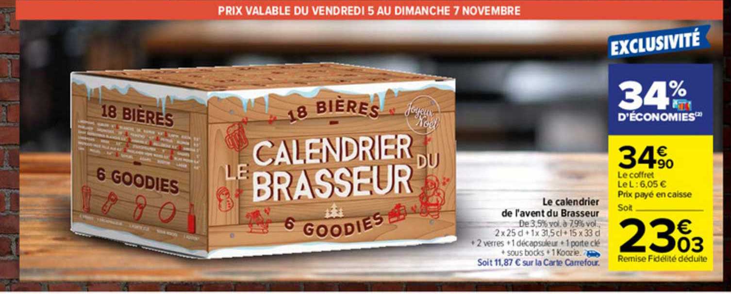 le calendrier de l'avent du brasseur