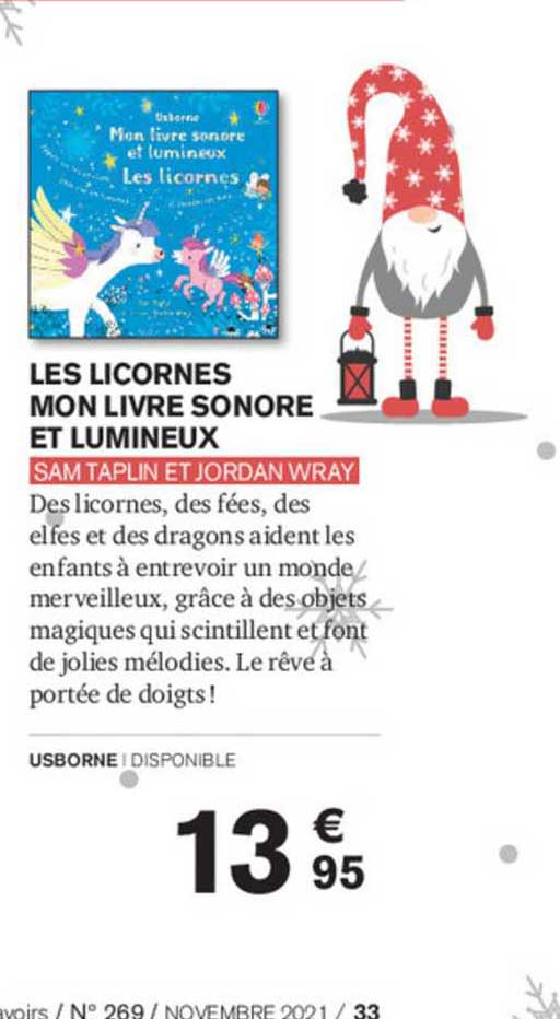 les licornes mon livre sonore et lumineux - sam taplin et jordan wray